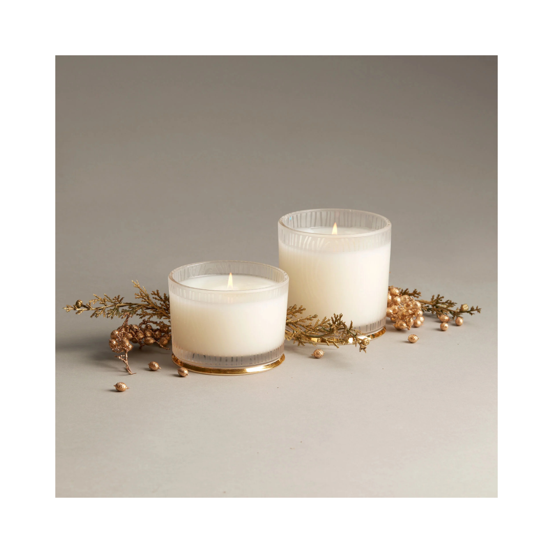 Frasier Fir Frosted Wood Grain Candle