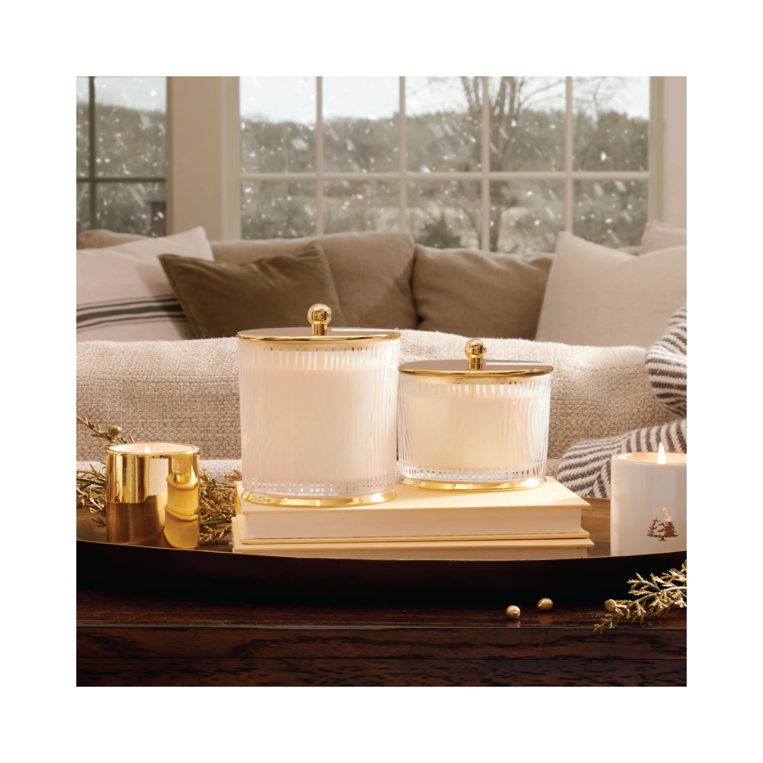 Frasier Fir Frosted Wood Grain Candle