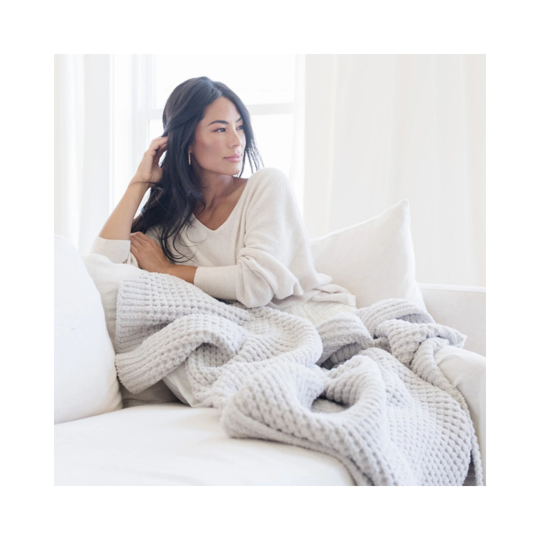 Moonbeam Waffle Knit Throw