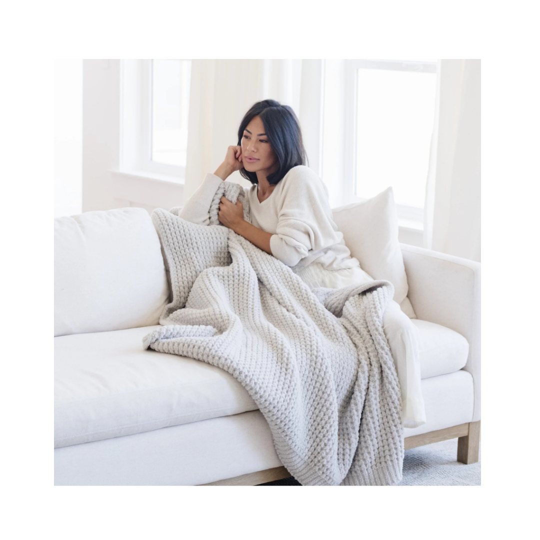 Moonbeam Waffle Knit Throw