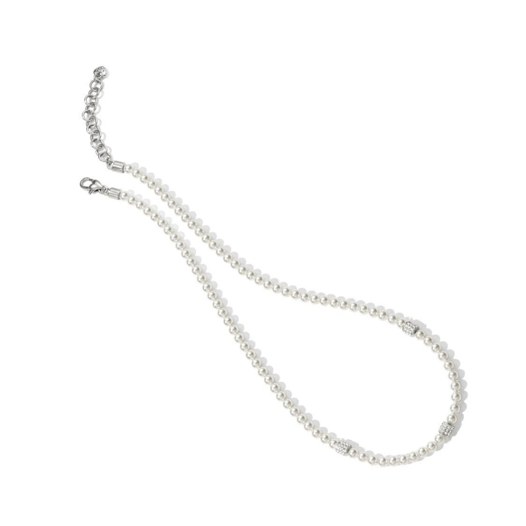 Meridian Petite Pearl Station Necklace