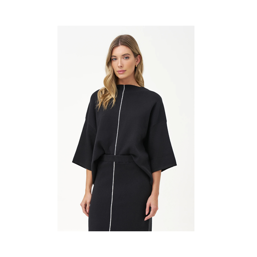 Black Knit Sweater 33-RS011X