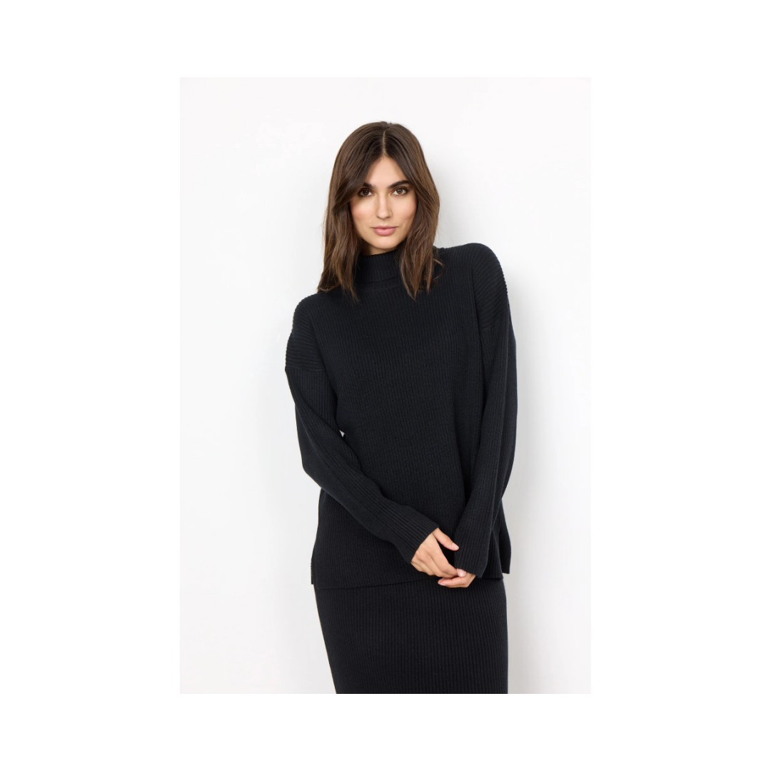 Black Kanita 8 Turtleneck Sweater