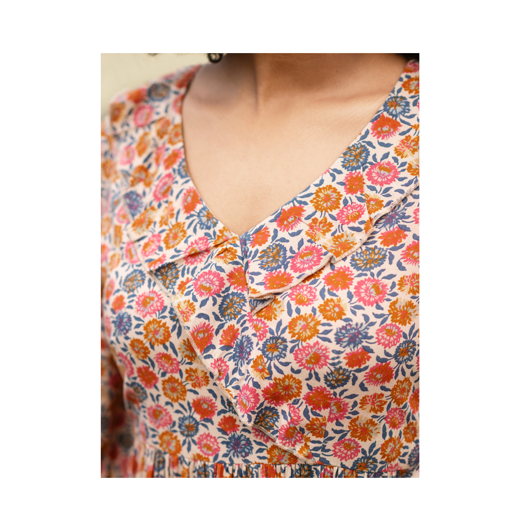 Gold Multi Liana Dress