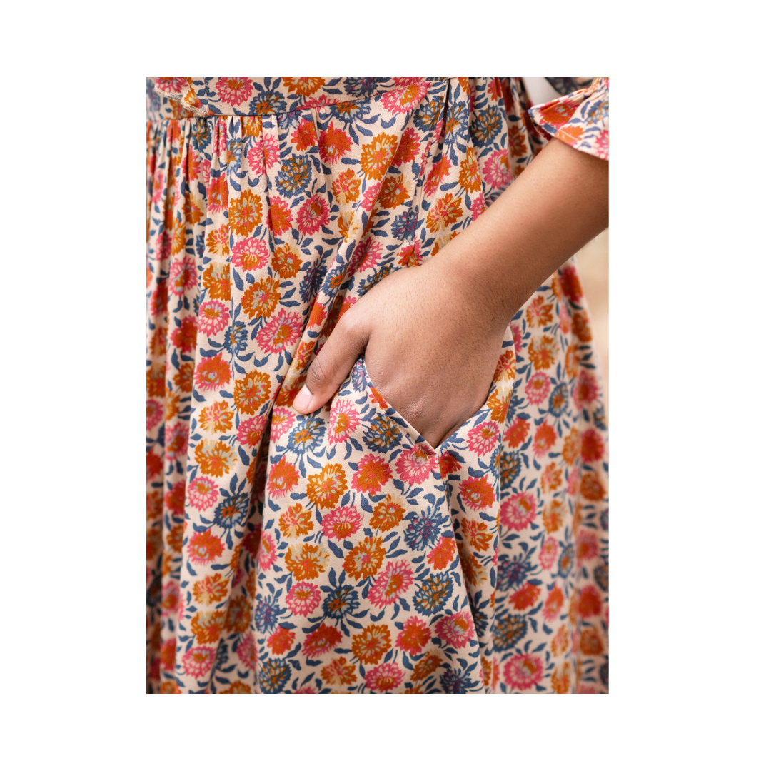 Gold Multi Liana Dress