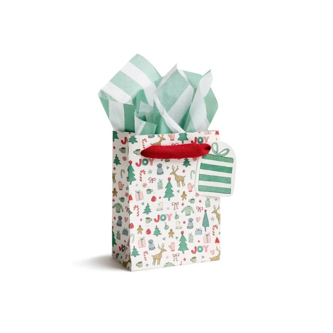 Merry Motif Gift Bag Small