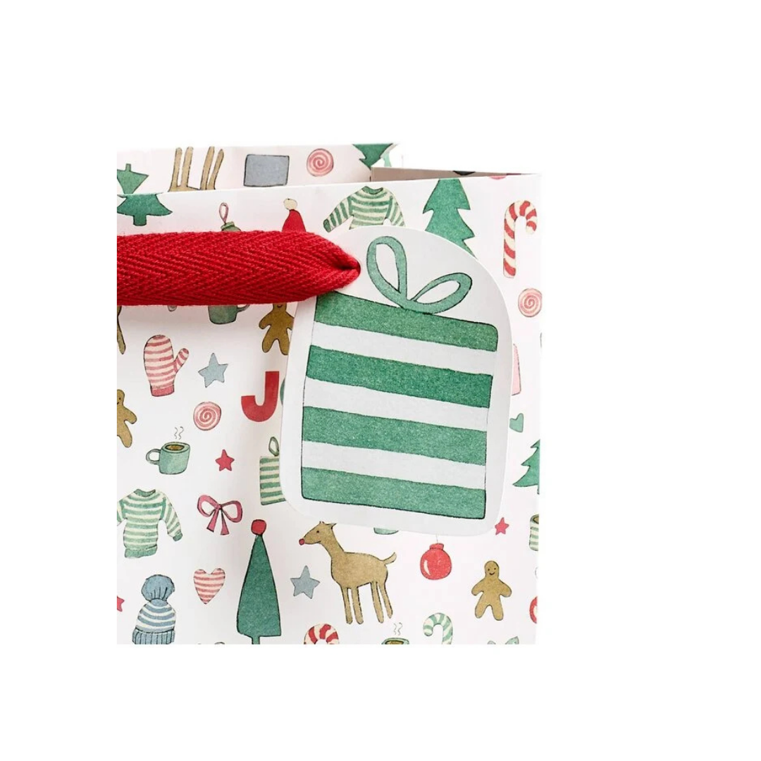 Merry Motif Gift Bag Small