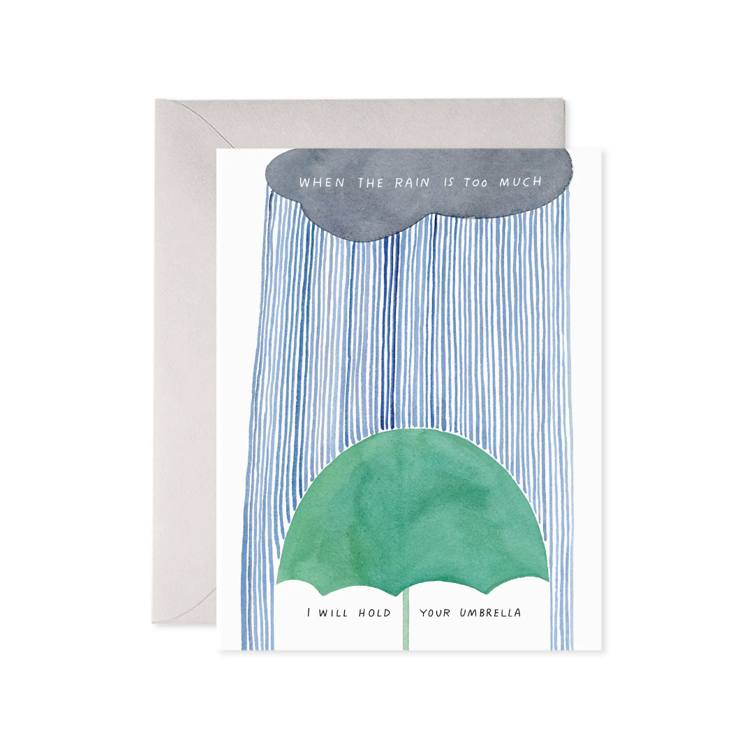 Hold Your Umbrella Greeting Card