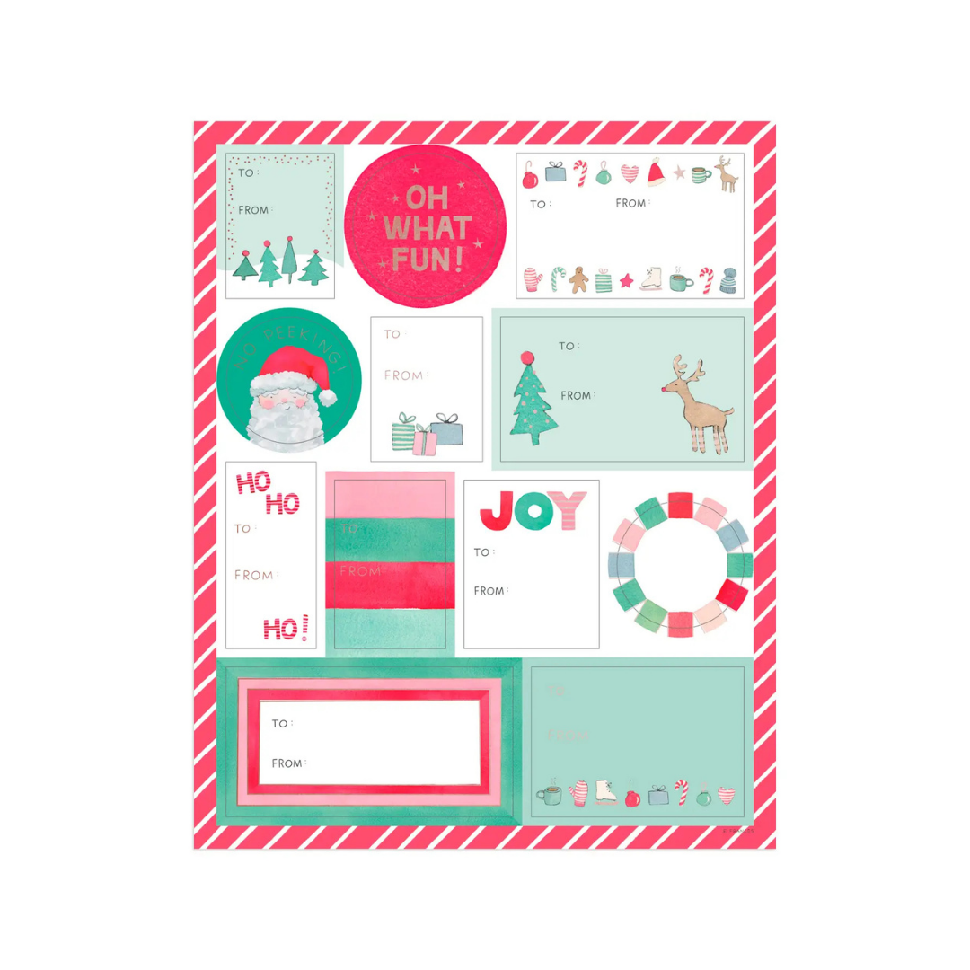 Merry Motif Gift Labels