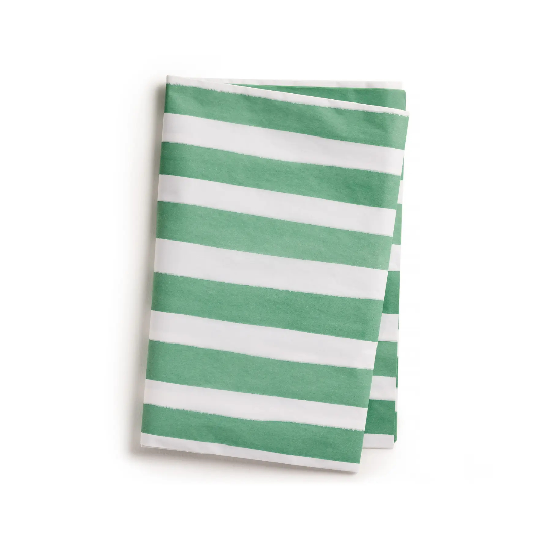 Green Stripe Tissue Paper