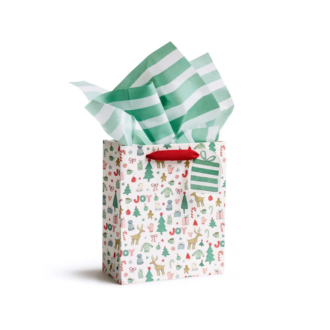 Green Stripe Tissue Paper
