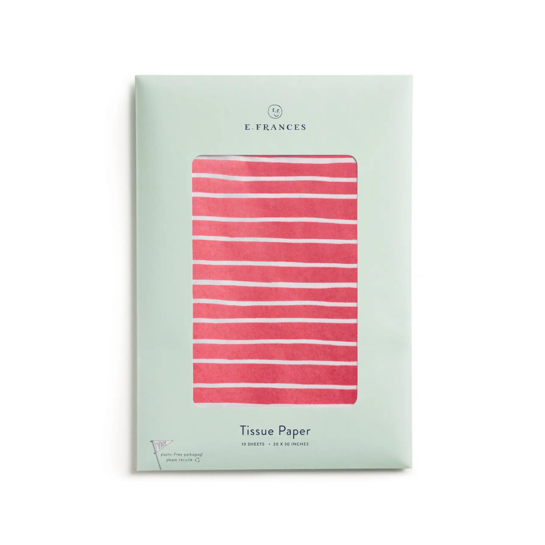 Red Stripe Tissue Paper