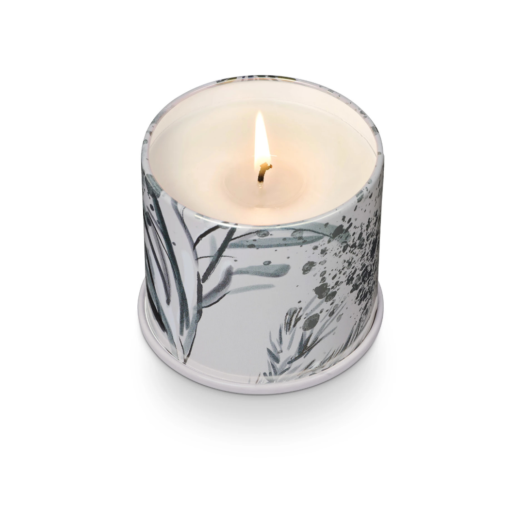 Winter White Tin Candle