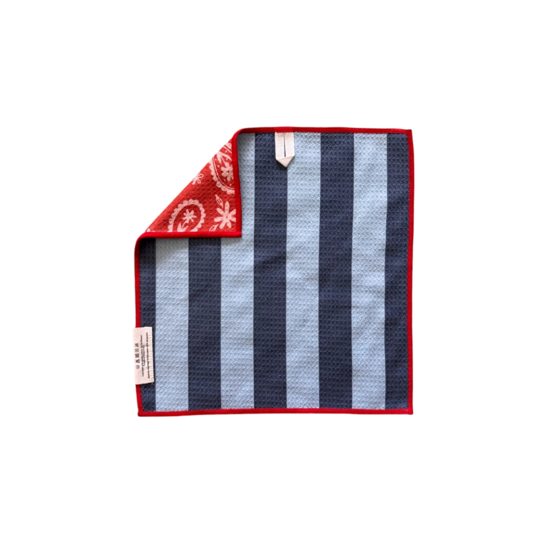 Bandana Blues: Reversible Washcloth
