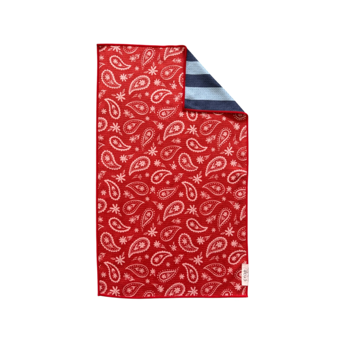 Bandana Blues Reversible Hand Towel