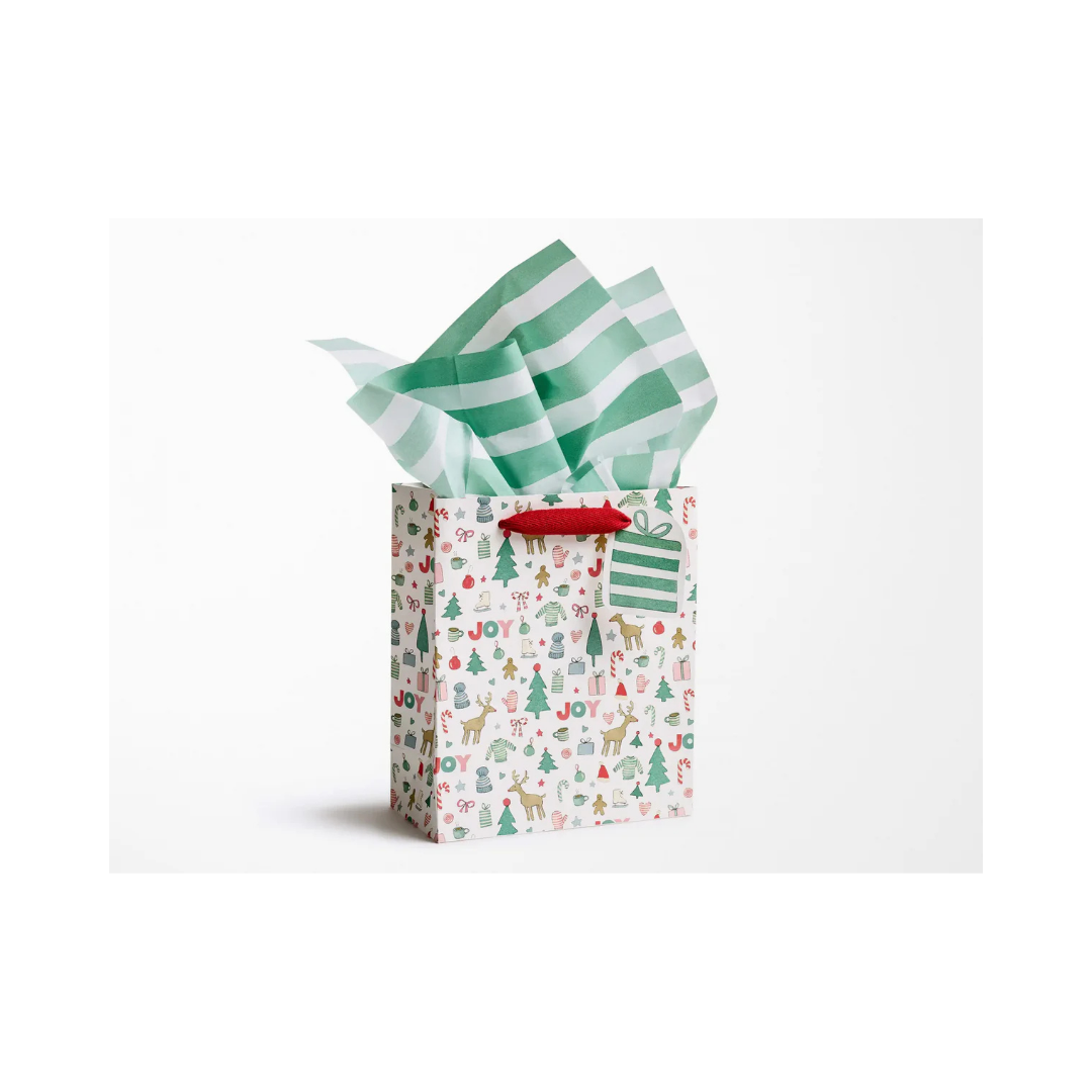 Medium Merry Motif Gift Bag