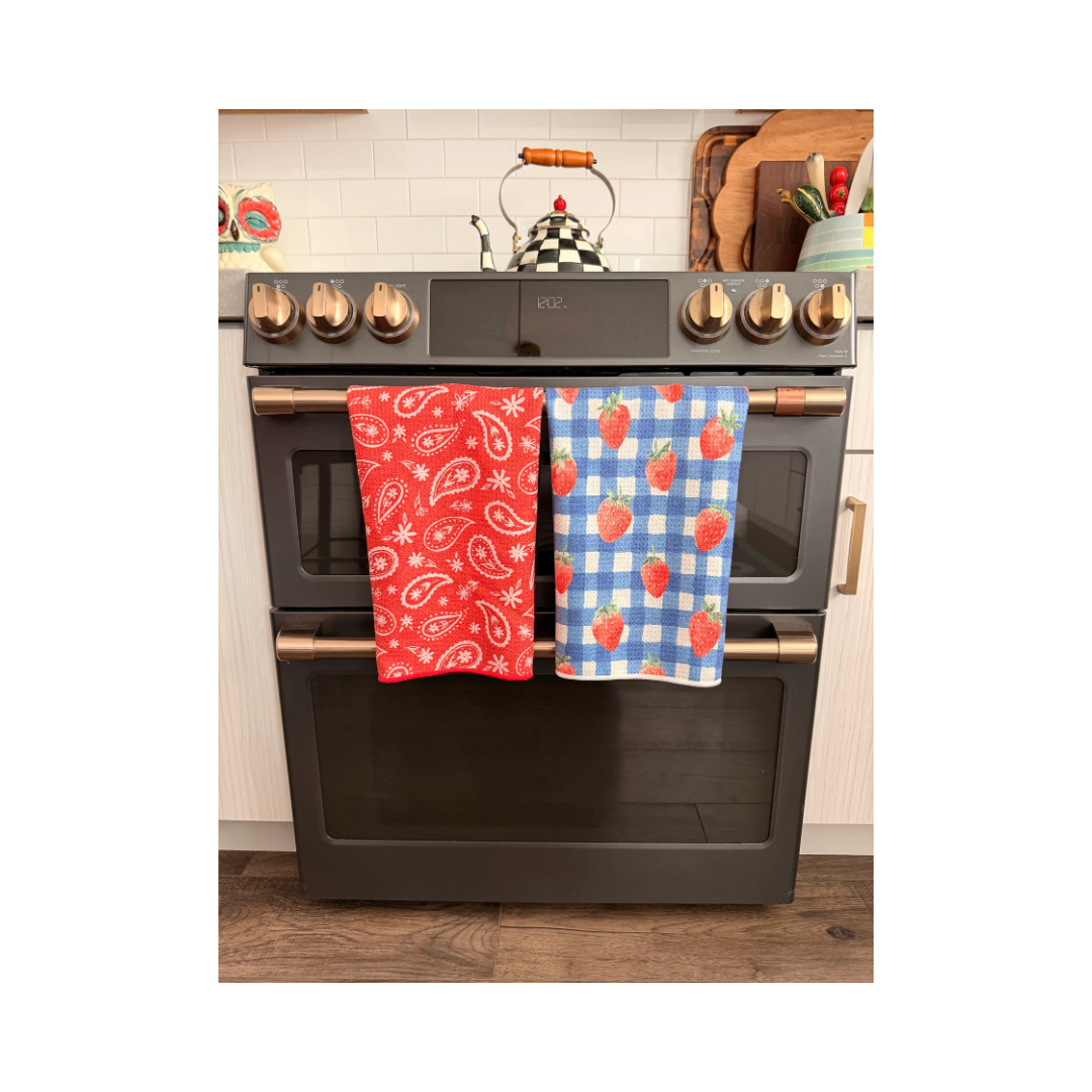 Bandana Blues Reversible Hand Towel