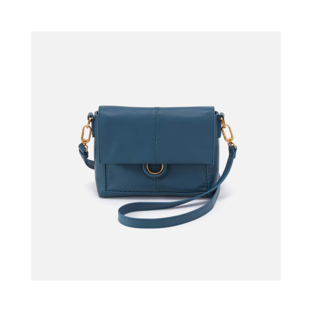 Peacock Feather Austin Flap Crossbody Bag