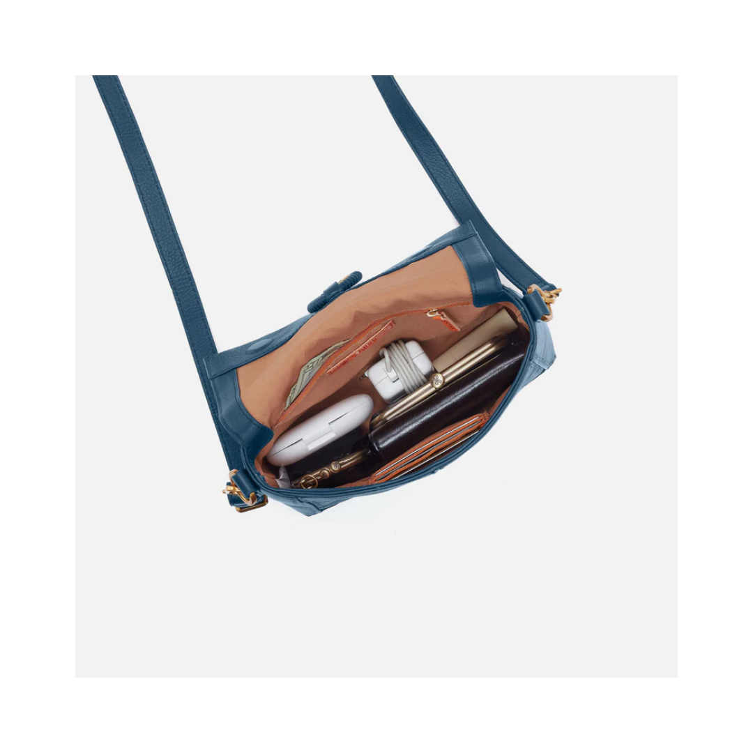 Peacock Feather Austin Flap Crossbody Bag