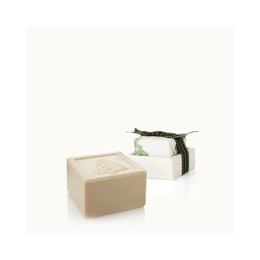 Frasier Fir Bar Soap and Dish Set