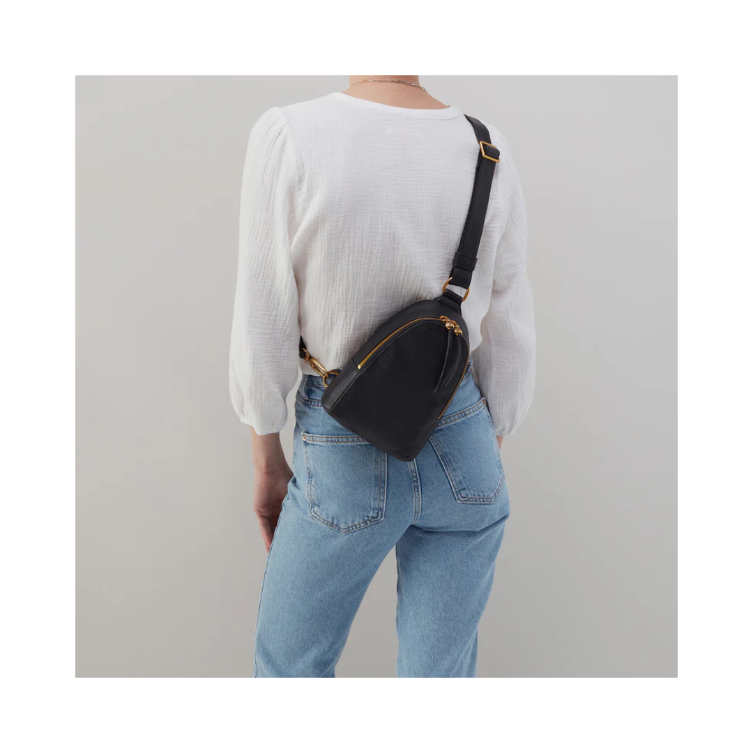 Black Fern Sling Bag