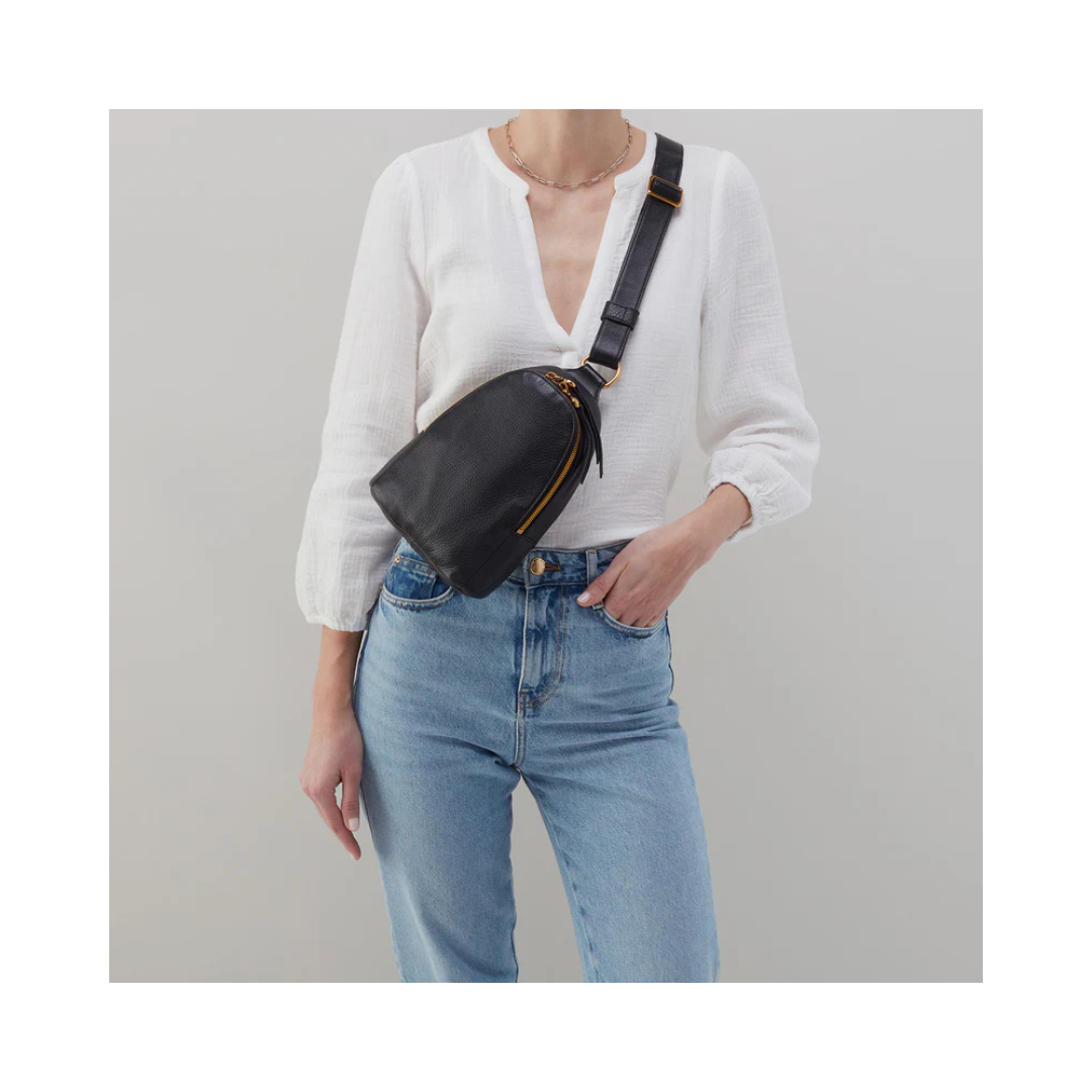 Black Fern Sling Bag