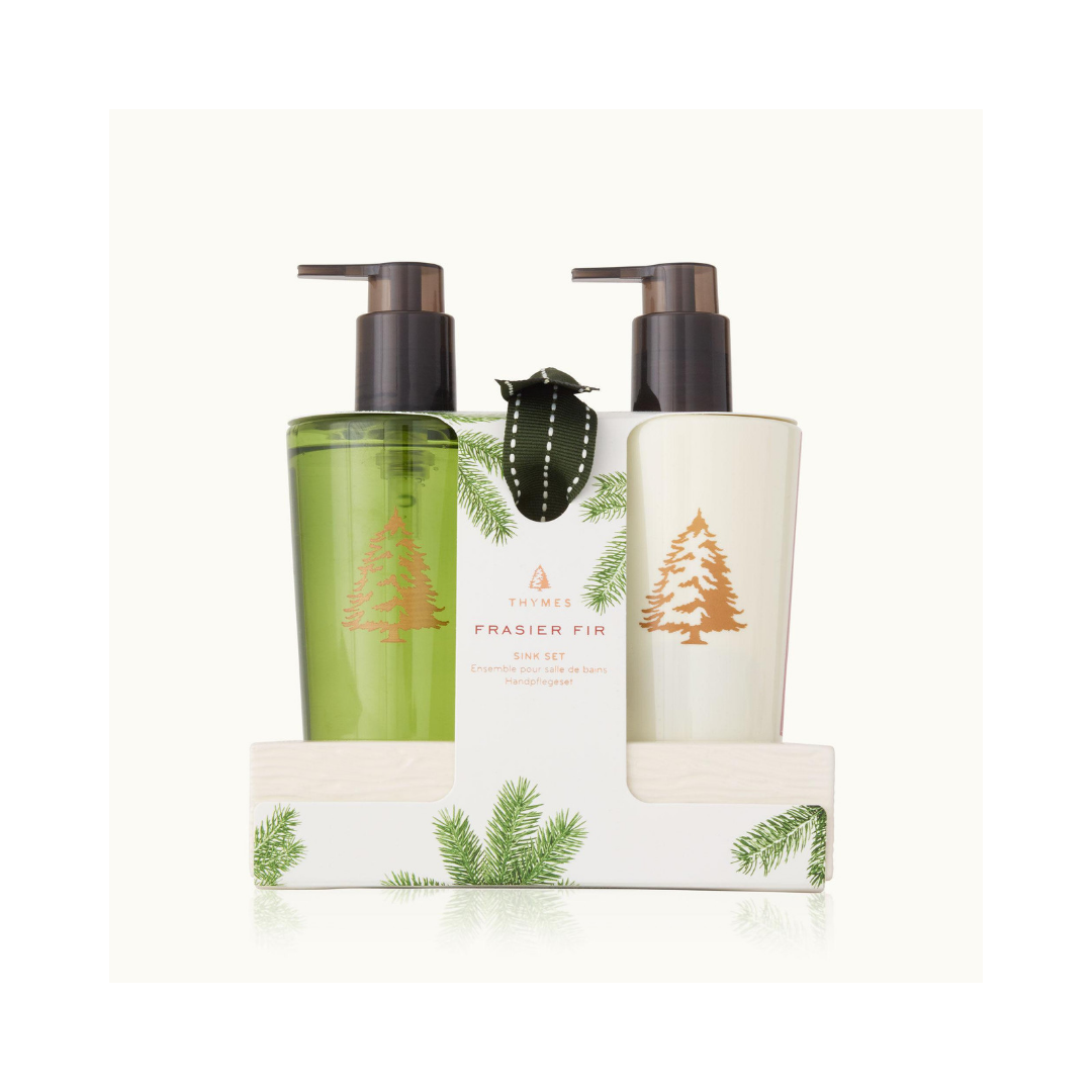 Frasier Fir Sink Set Ceramic Caddy