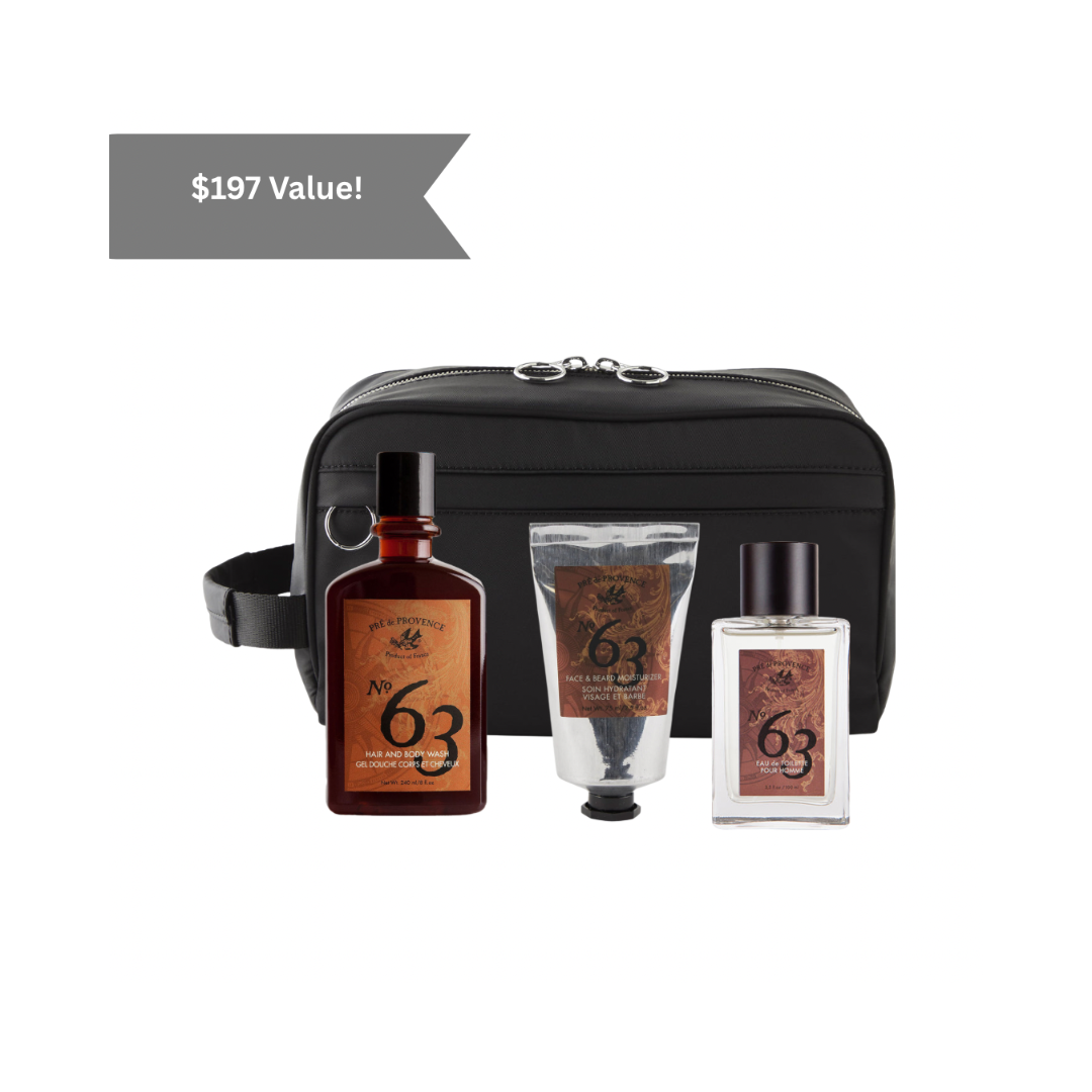 Men's Shower Set with Toiletry Bag