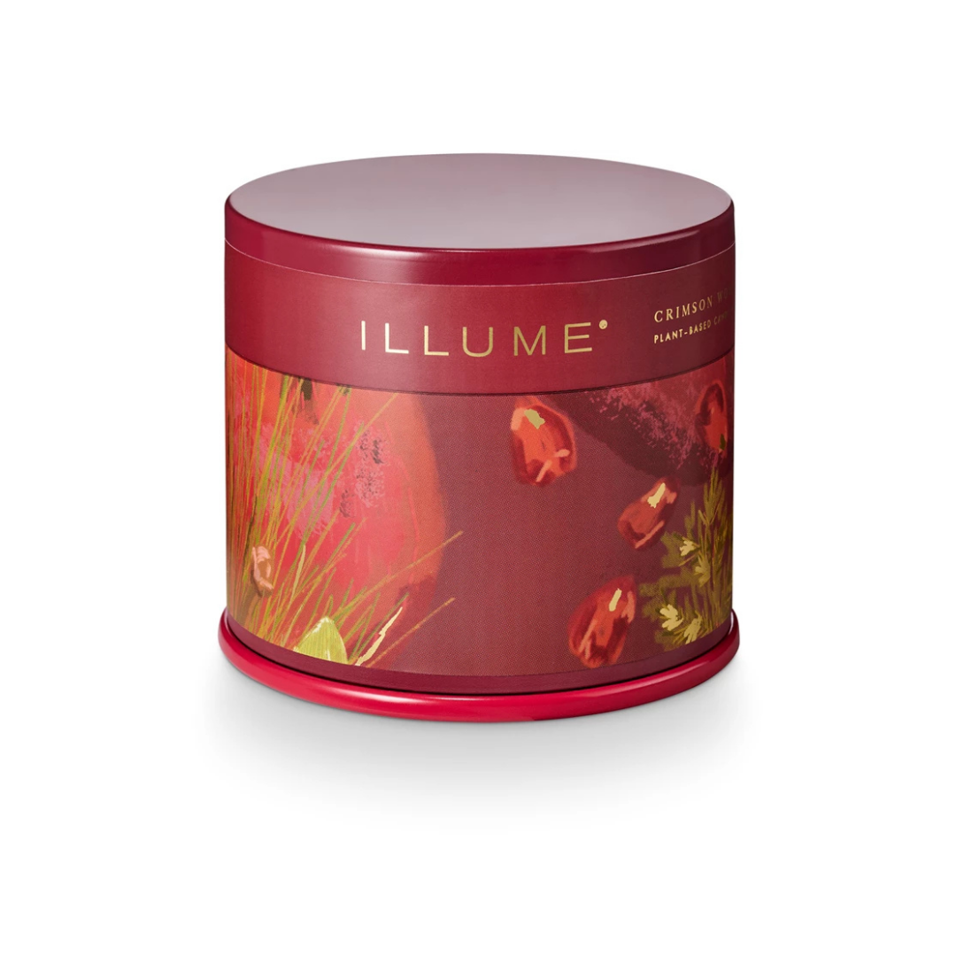 Crimson Woods Vanity Tin Candle