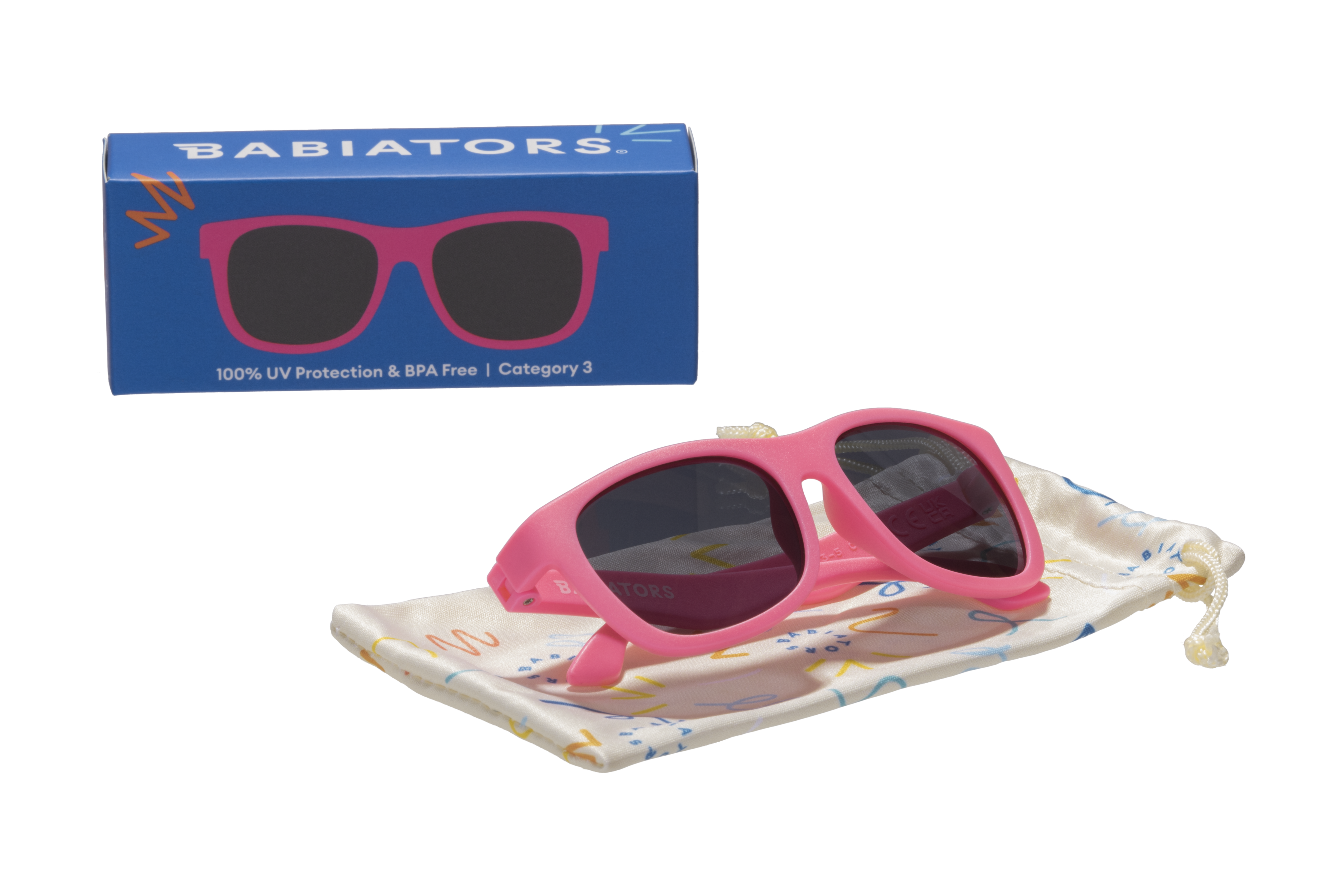 Think Pink Navigator Baby and Kids Sunglasses: Ages 6+