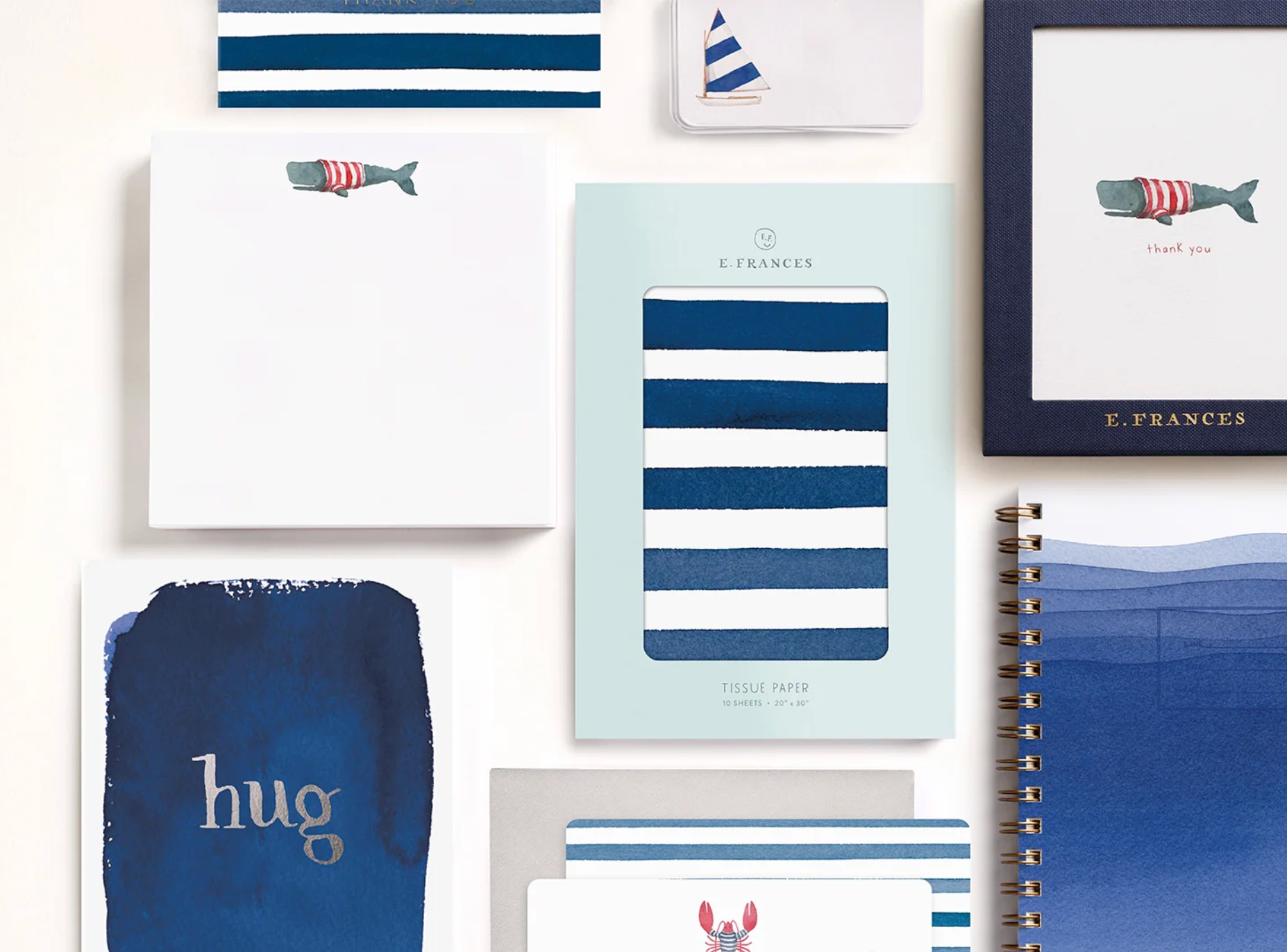 Navy Bow Little Notes® – Boxed Set of 85 Mini Notecards