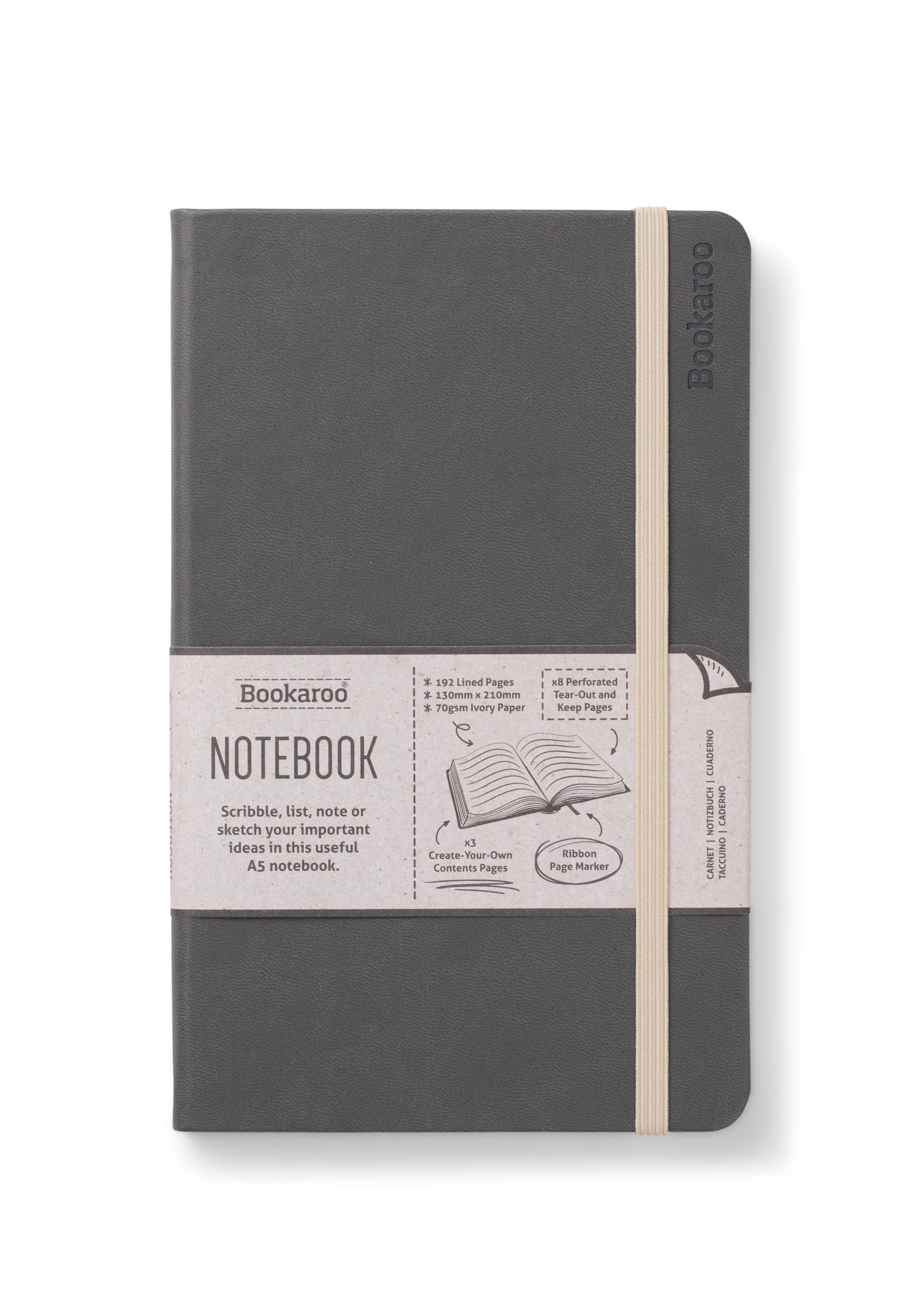 Bookaroo A5 Notebook: Aubergine