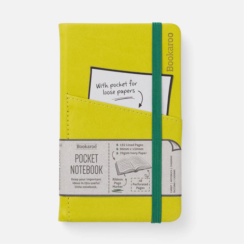 Bookaroo A6 Pocket Notebook: Gold