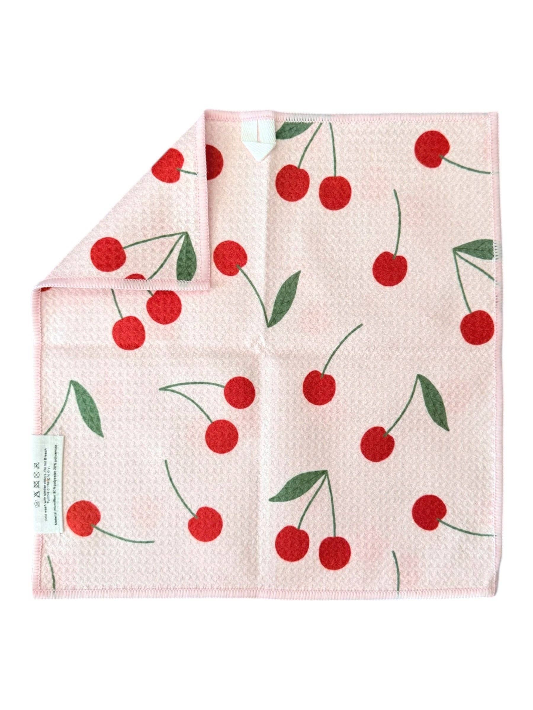 Put A Cherry On It Double-Sided Washcloth