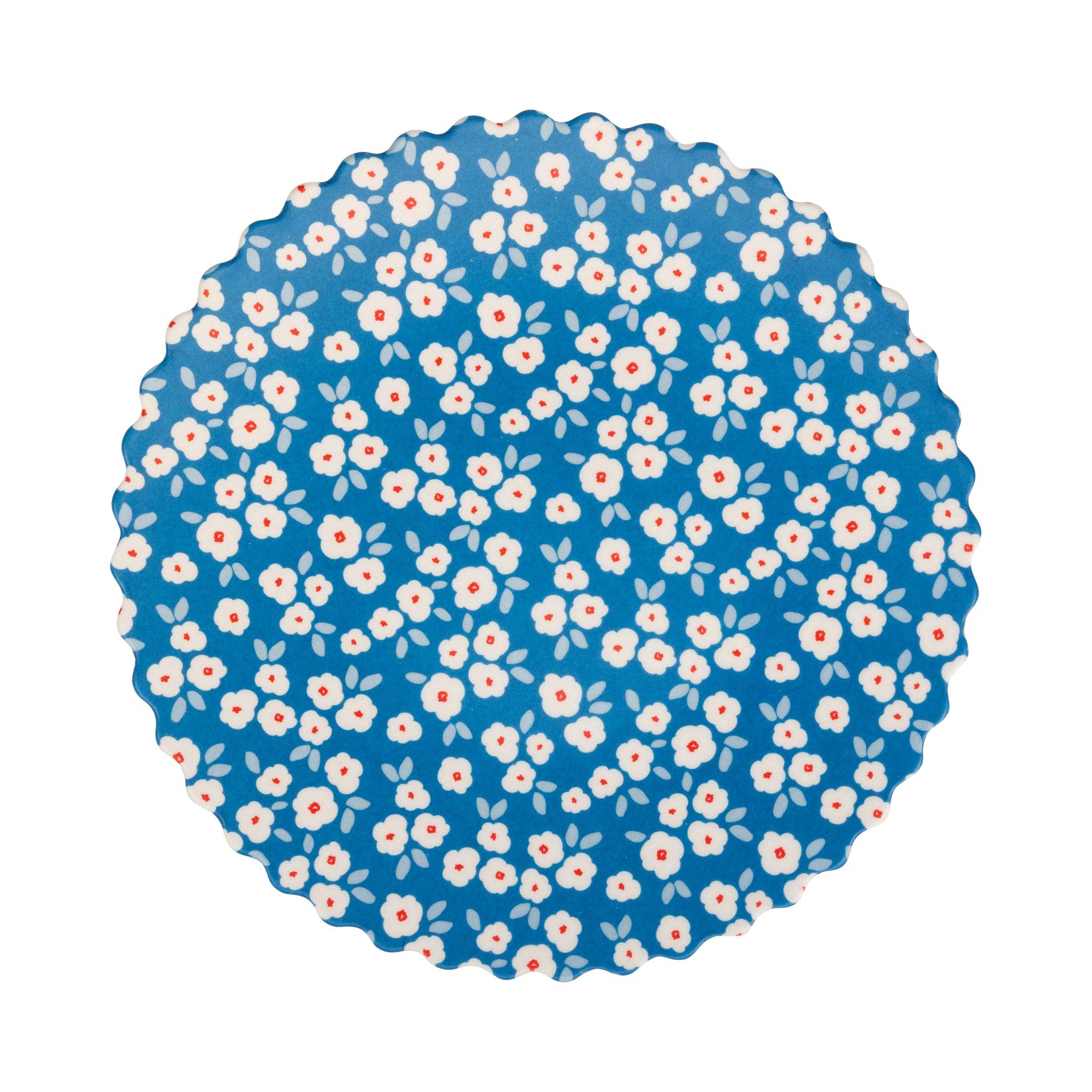 FLO1240 - Floral Bamboo Paper Plate Set