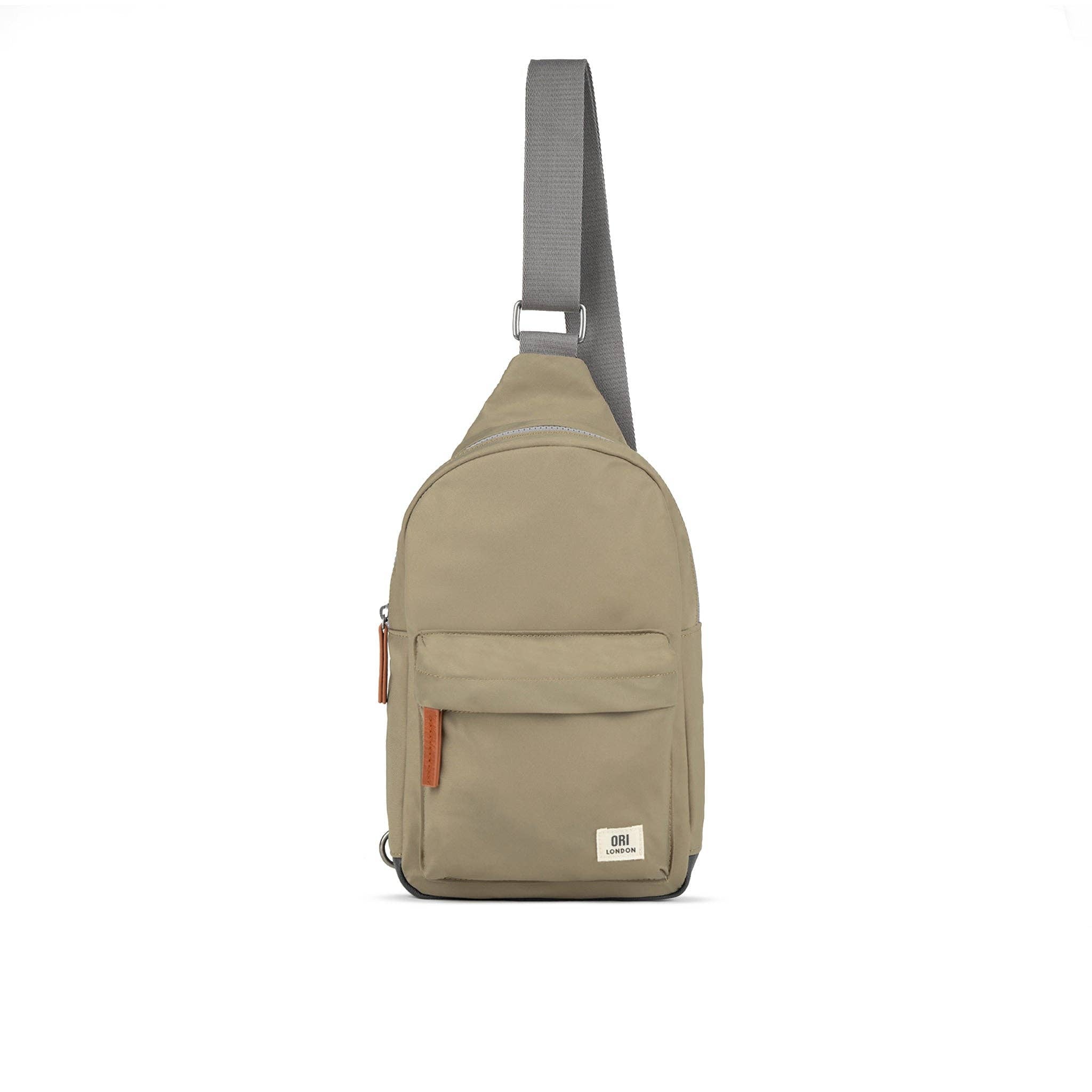 Willesden Sling Bag in Taupe Nylon: Large