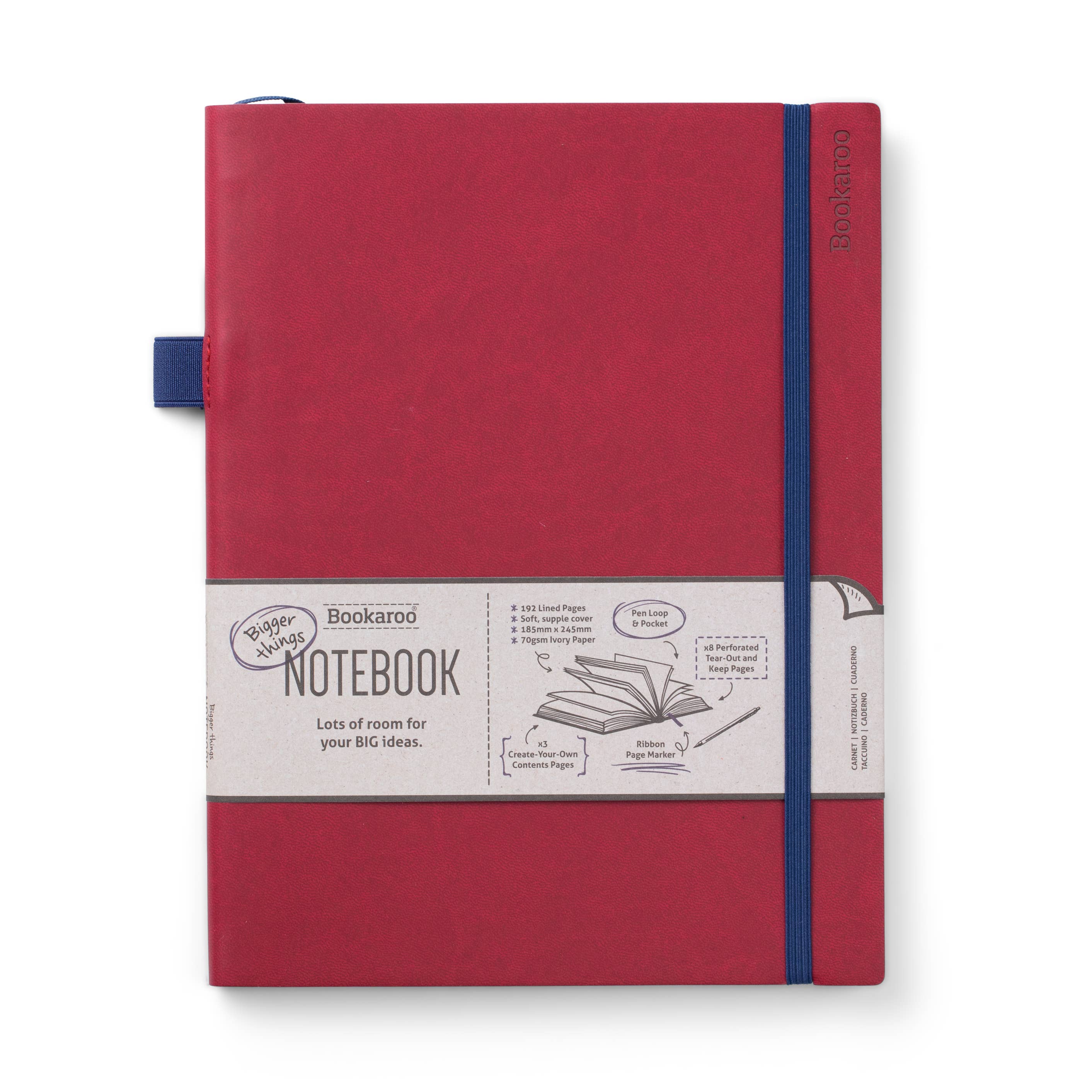 Bookaroo Bigger Things Notebook: Charcoal