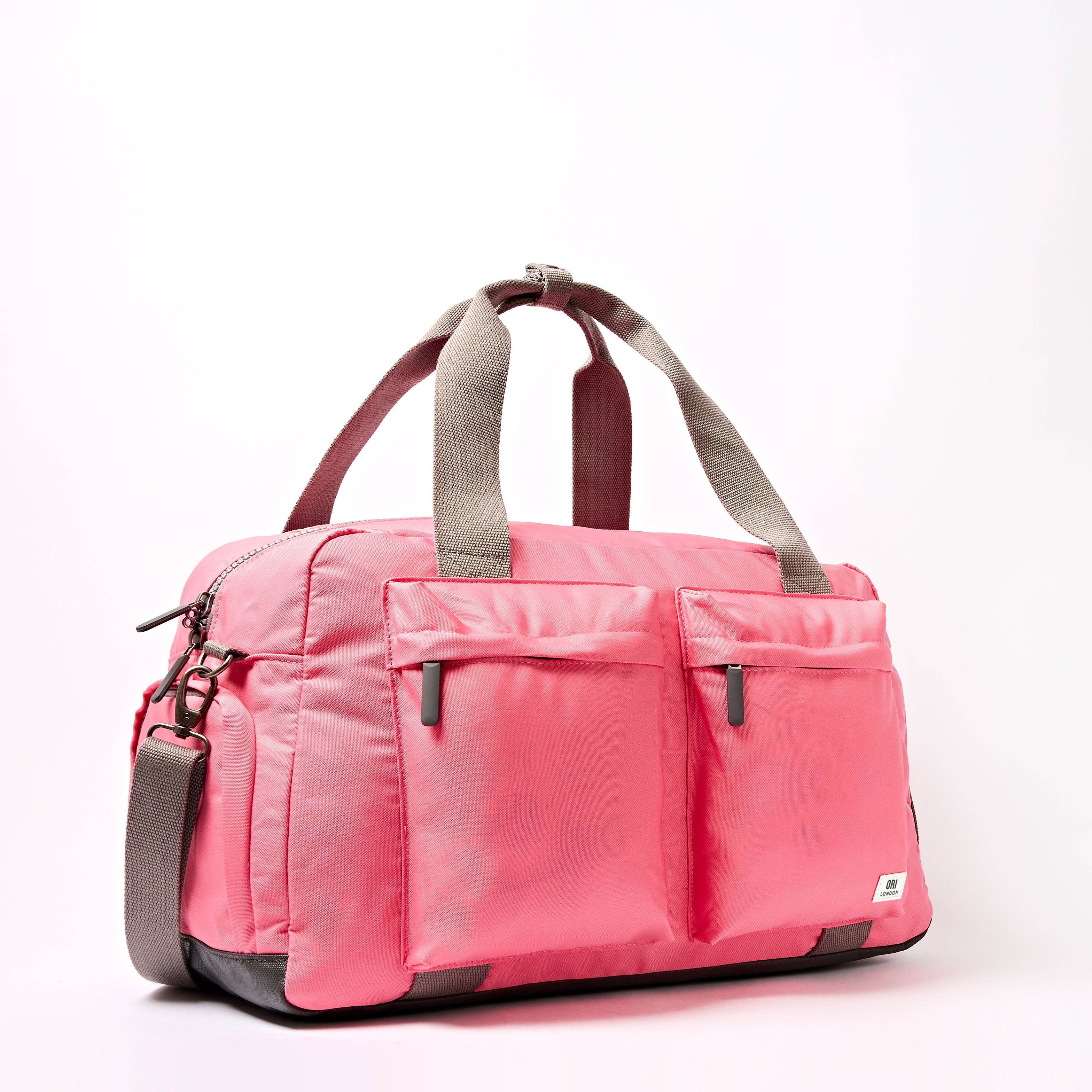 Gatwick Duffel Bag in Pink Lemonade Canvas: Large
