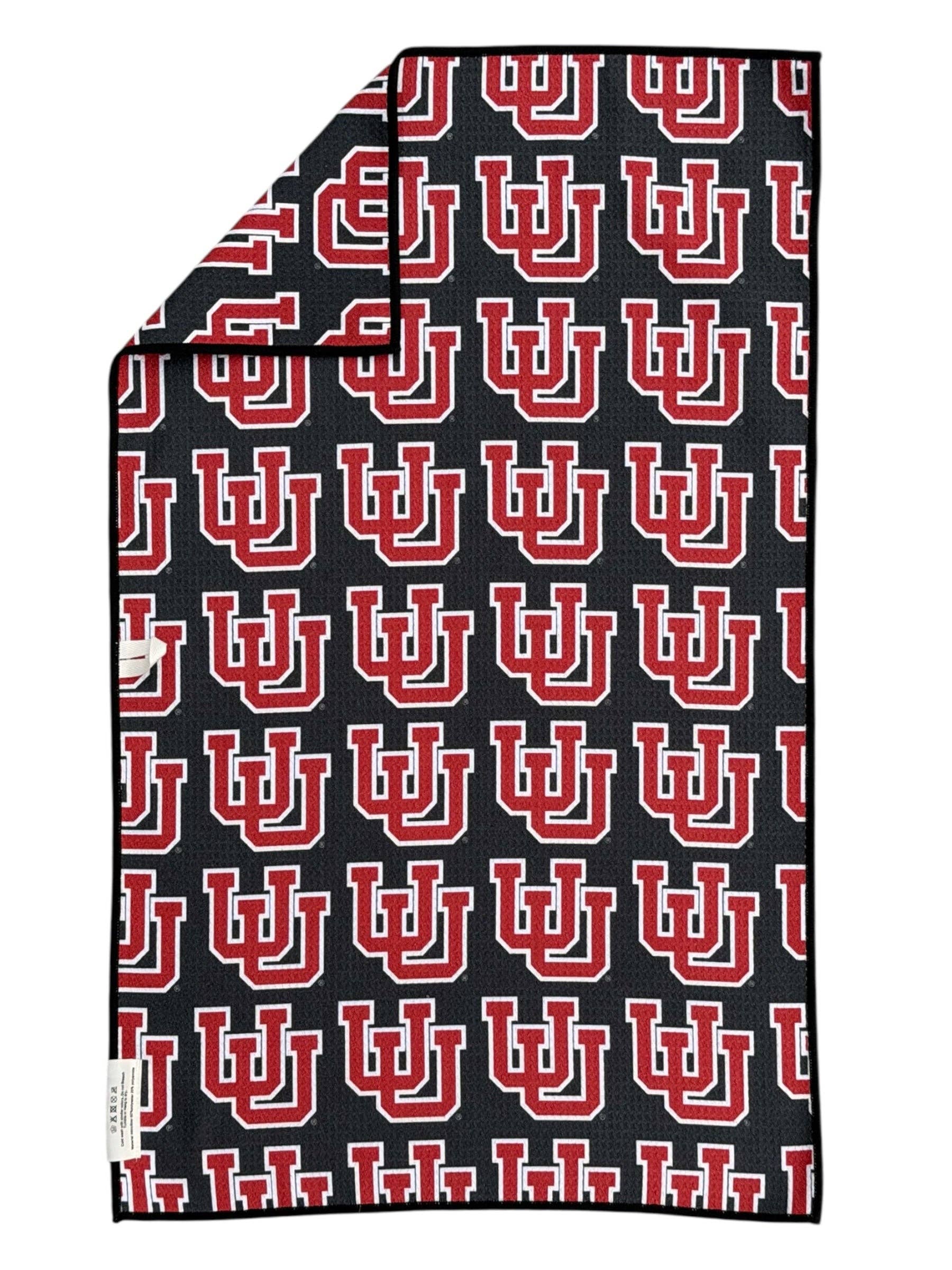 Utes: Double-Sided Hand Towel: White/Red / Hand Towel (17 in x 27 in)