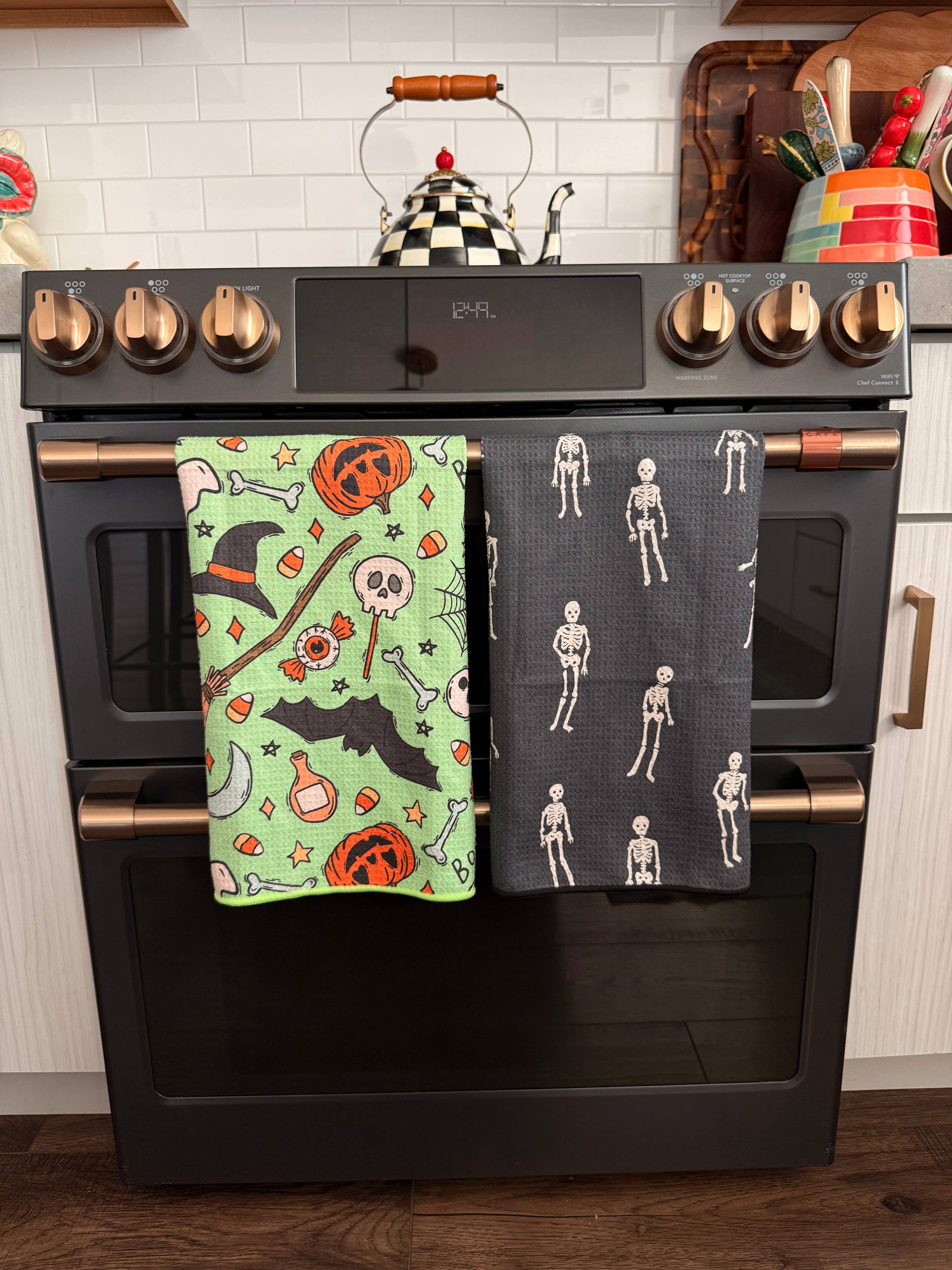 Bone Party: Double-Sided Hand Towel: White / 17x27 in / Hand Towel