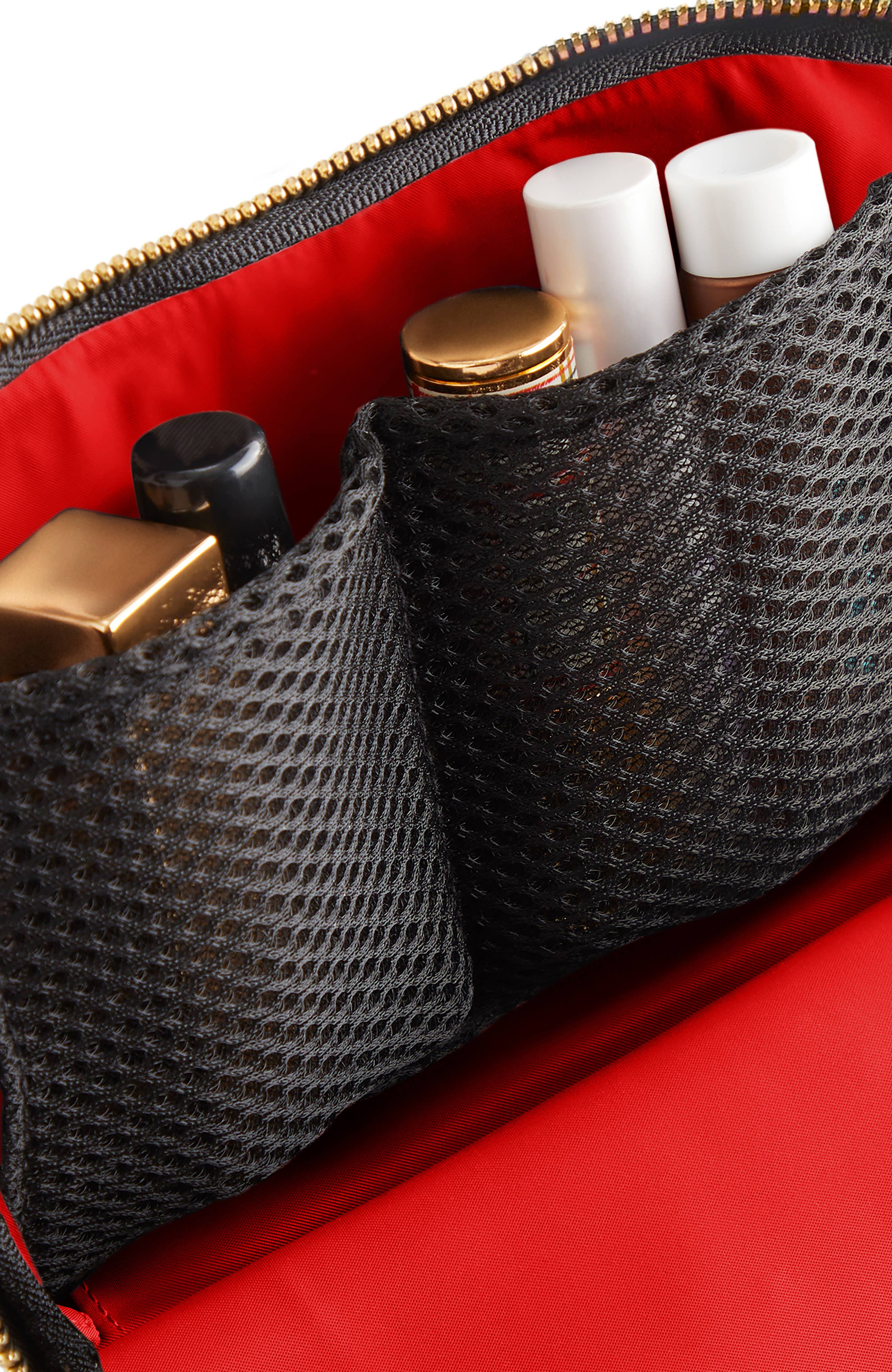Everyday Makeup Bag - Machine Washable Small Cosmetic Bag, : Navy/Pink / Nylon / Everyday Makeup Bag