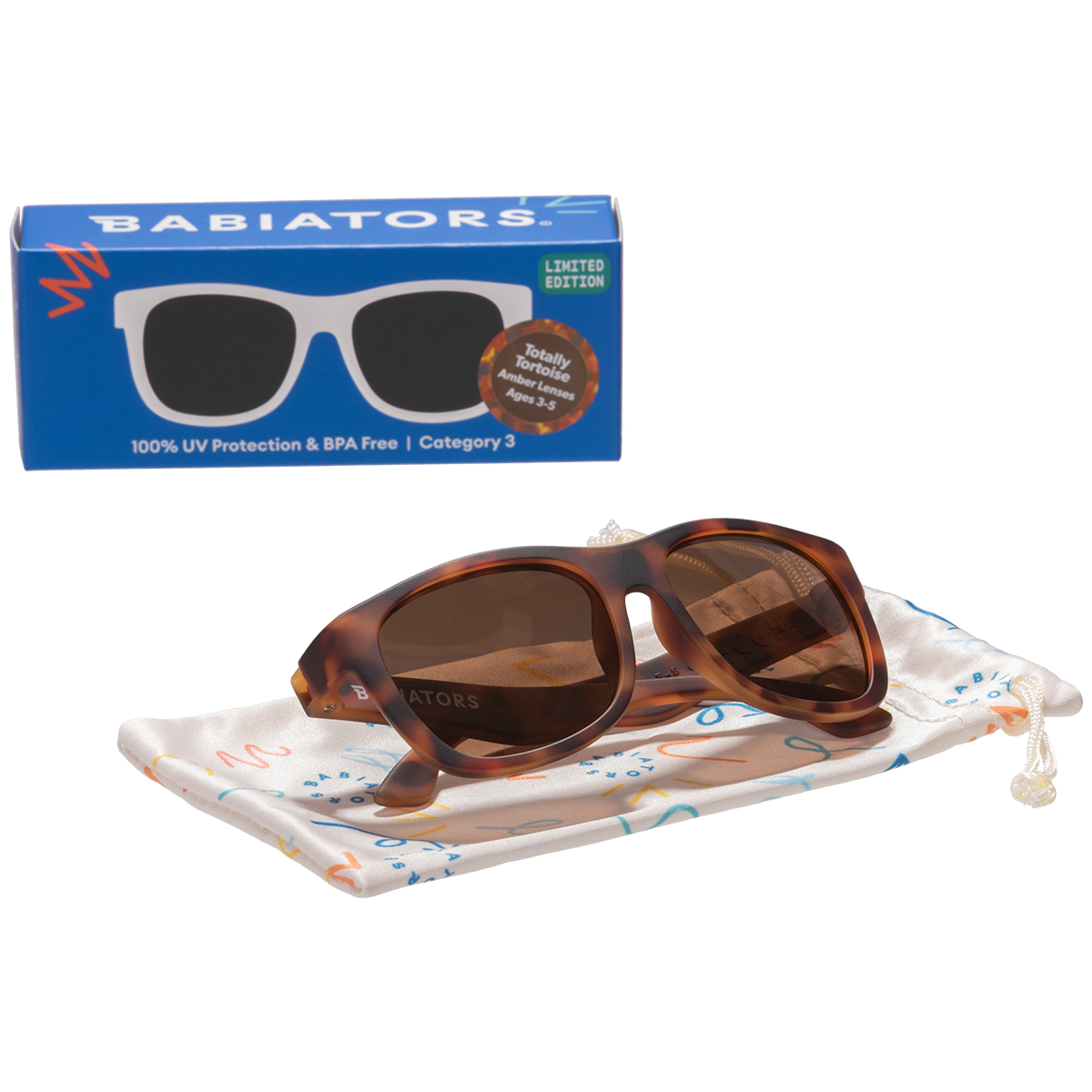 Baby and Kids Tortoise Shell Navigators Sunglasses: Ages 3-5