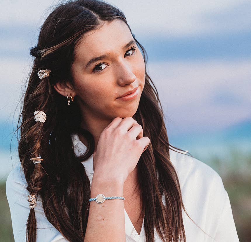 "Wonder" Moon & Stars Hair Tie Bracelets: Large