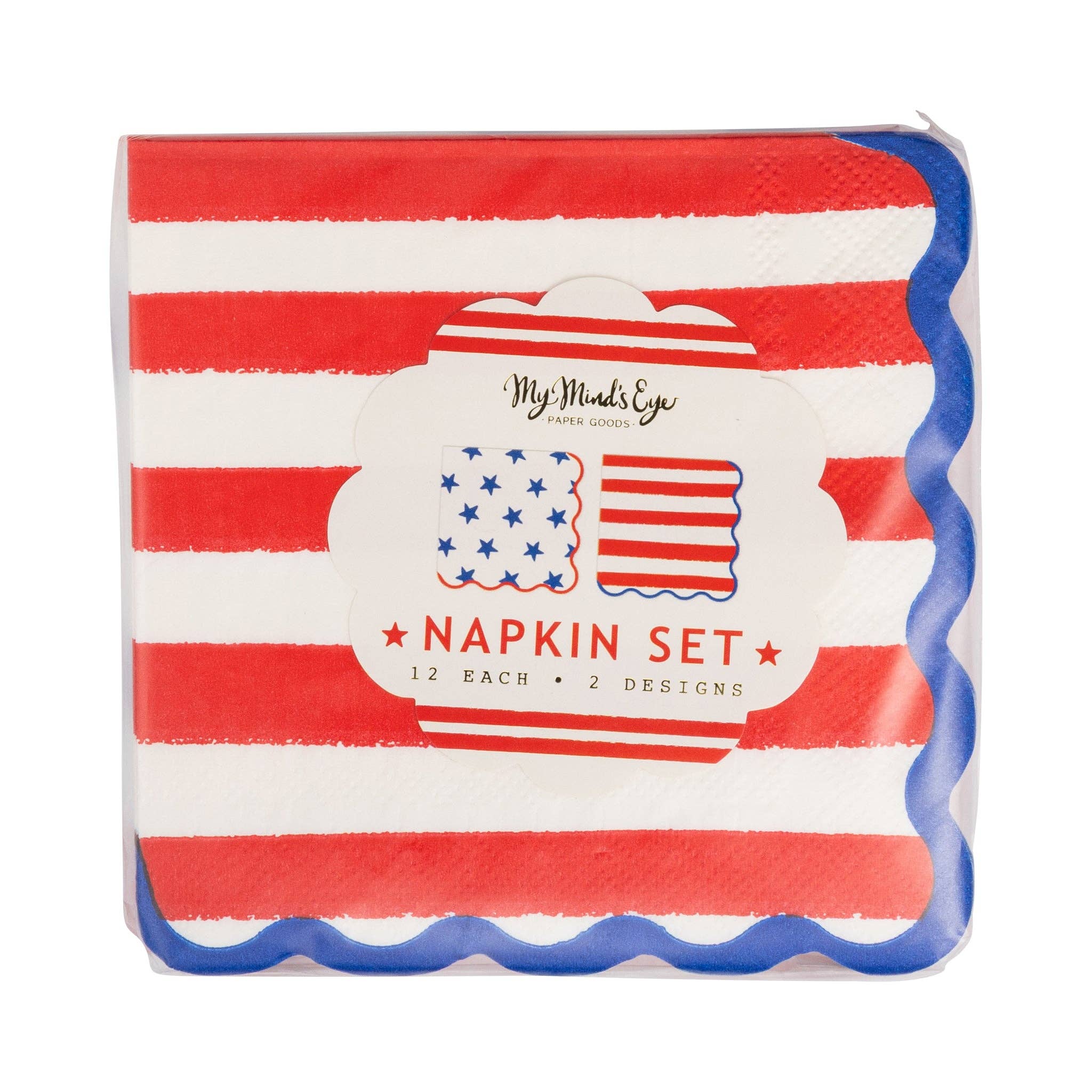 SSP1238 - Stars and Stripes Paper Cocktail Napkin Set