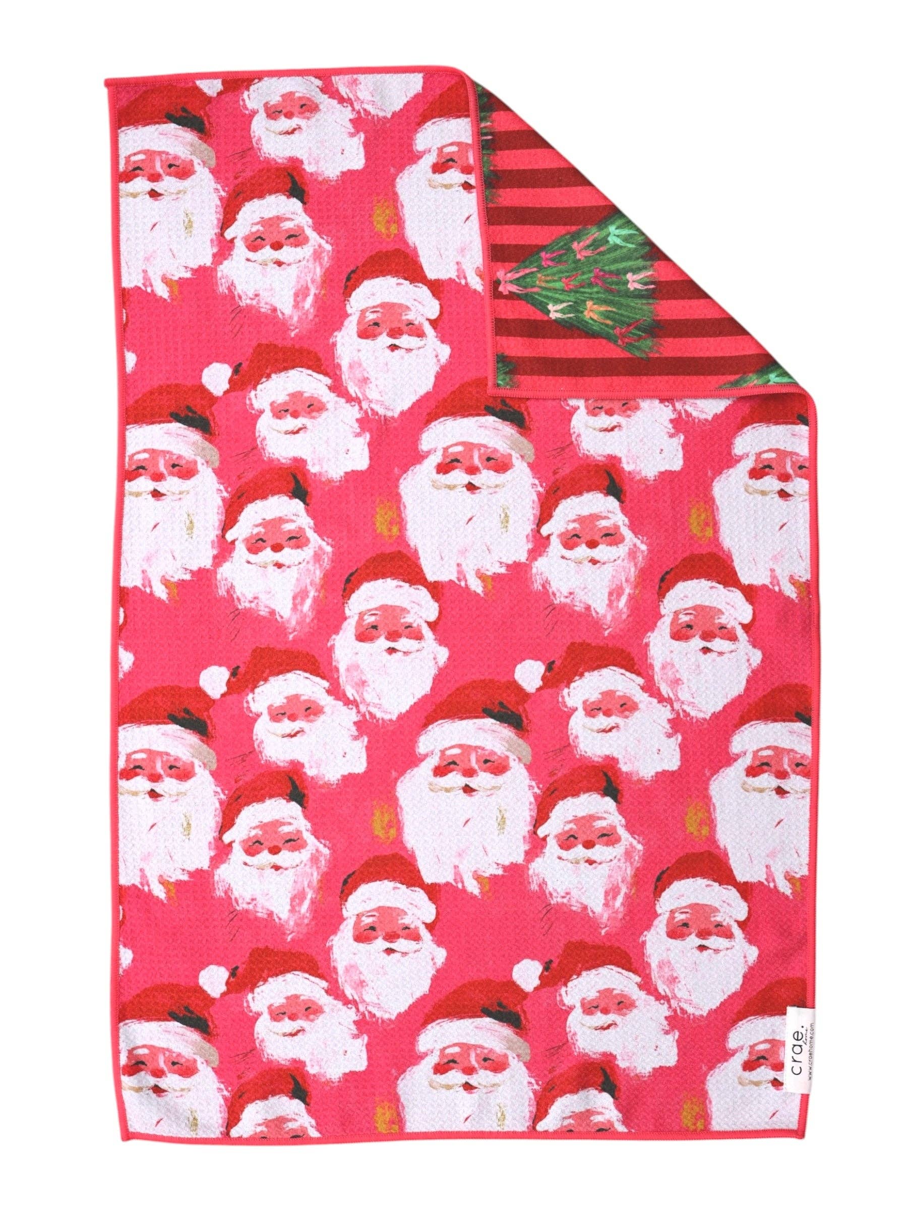 Crae.Home - Merry Maker: Reversible Hand Towel - Pink / 19x29in