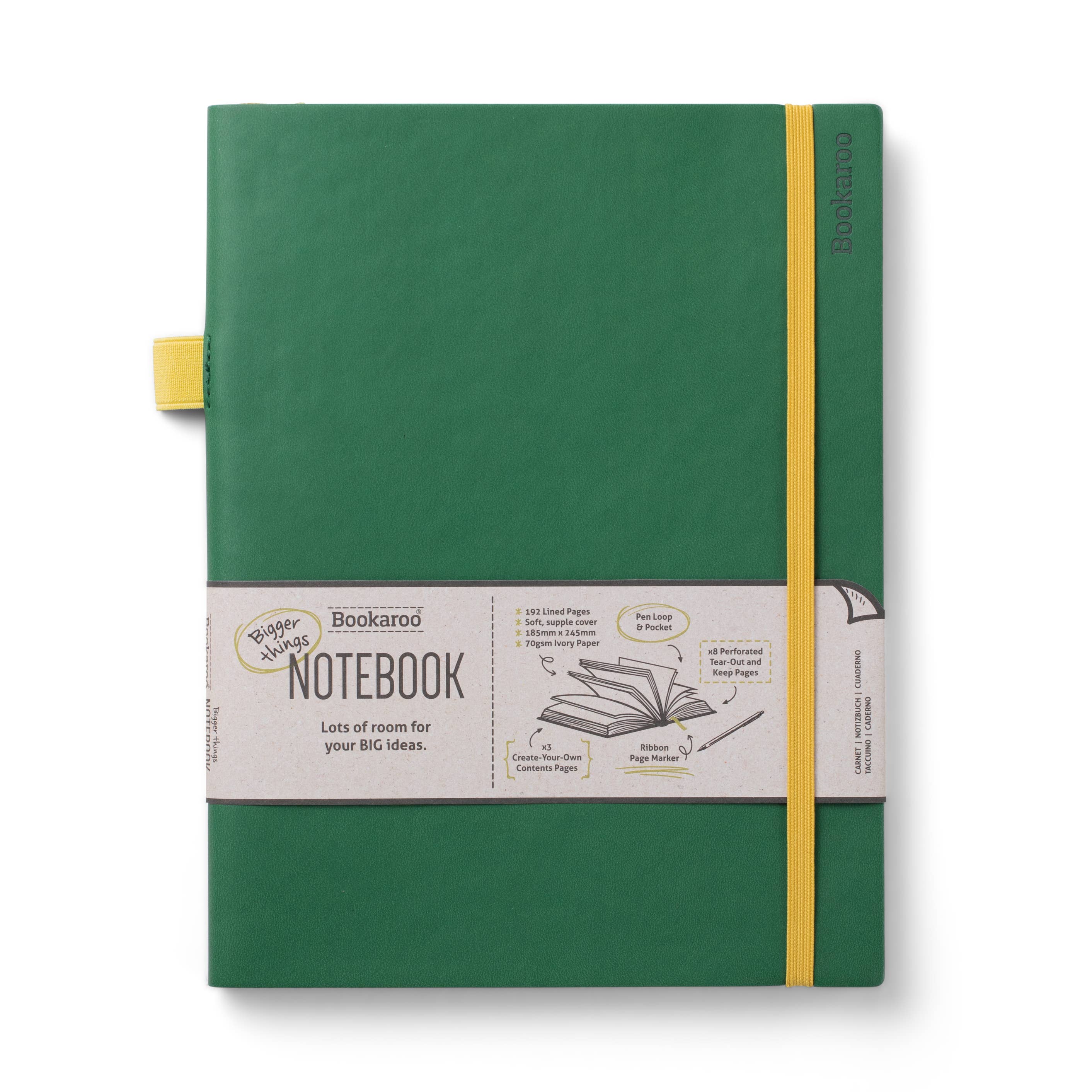 Bookaroo Bigger Things Notebook: Charcoal