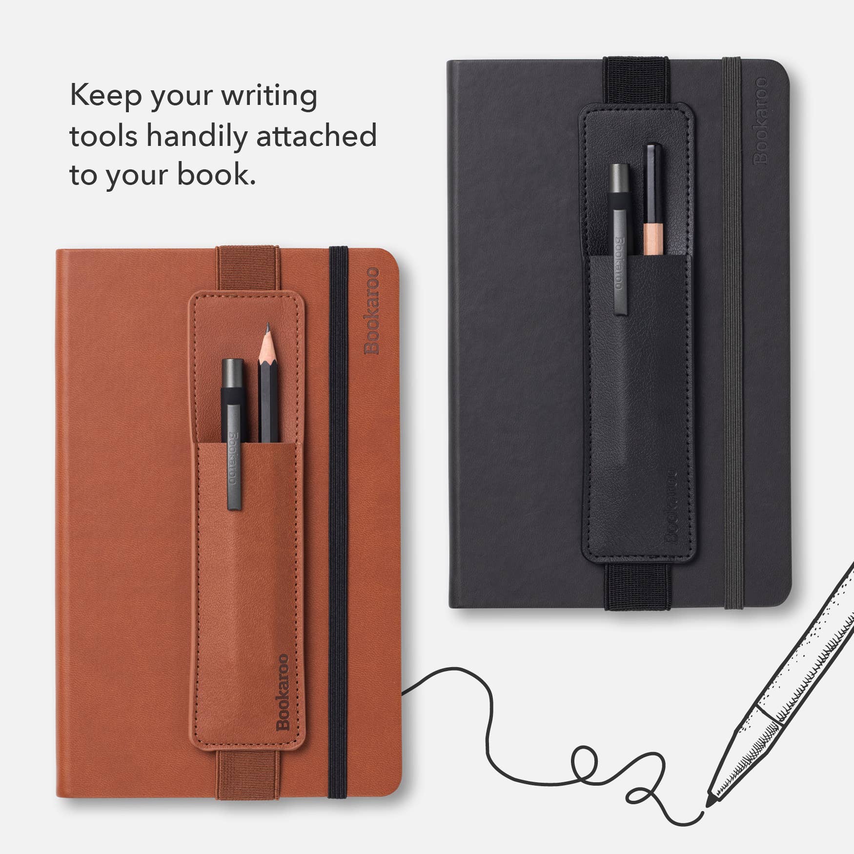 Bookaroo Pen Pouch: Charcoal