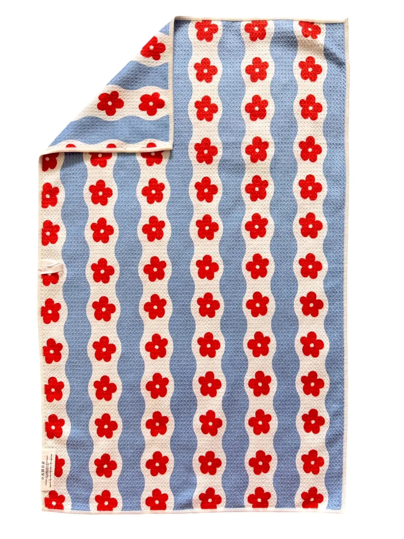 Betty: Double-Sided Hand Towel: Blue/White / Hand Towel (17 in x 27 in)