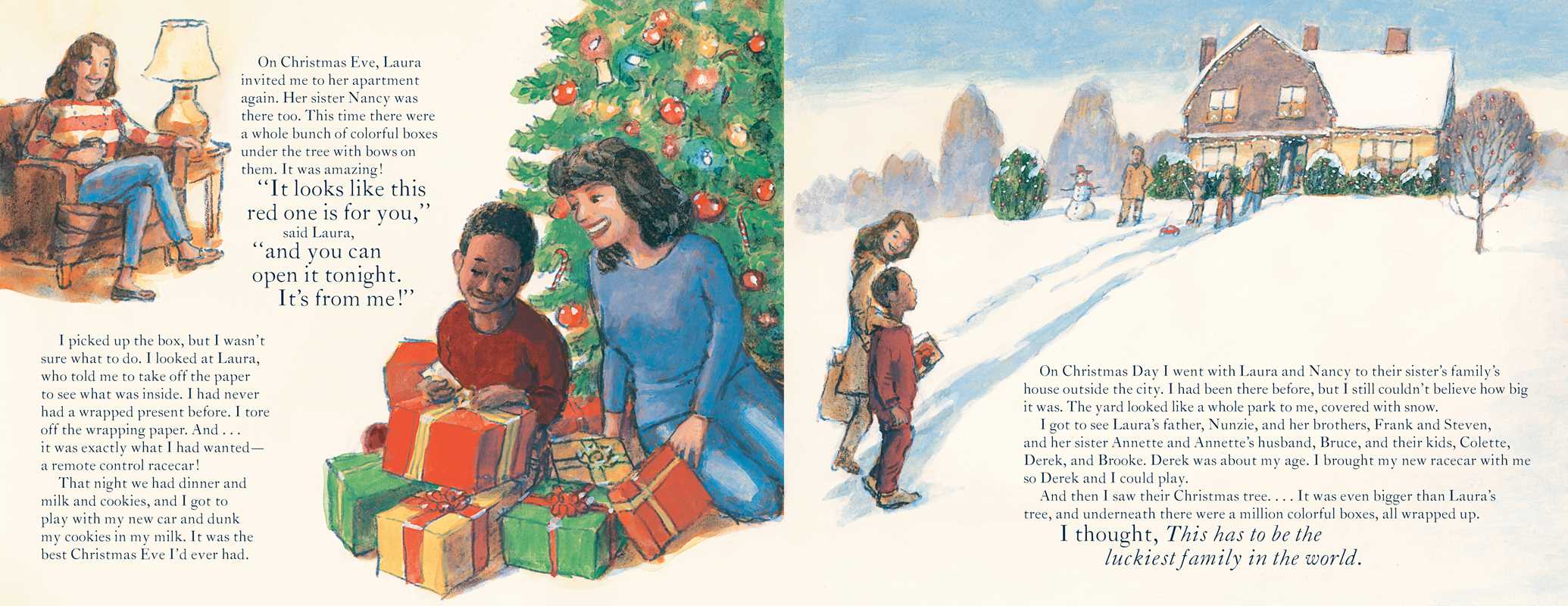 Invisible Thread Christmas Story by Laura  Schroff: Hardcover; 32 pages / English