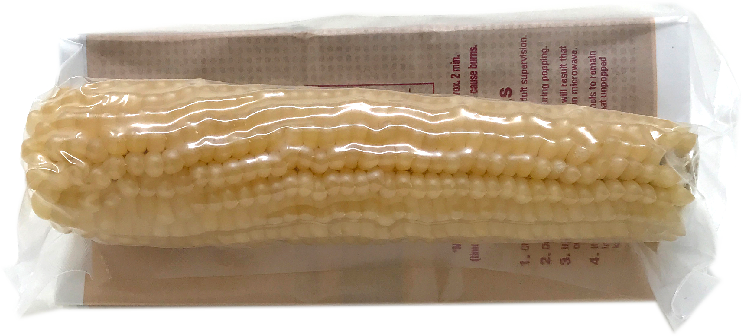 White Popcorn Microwave Cobs